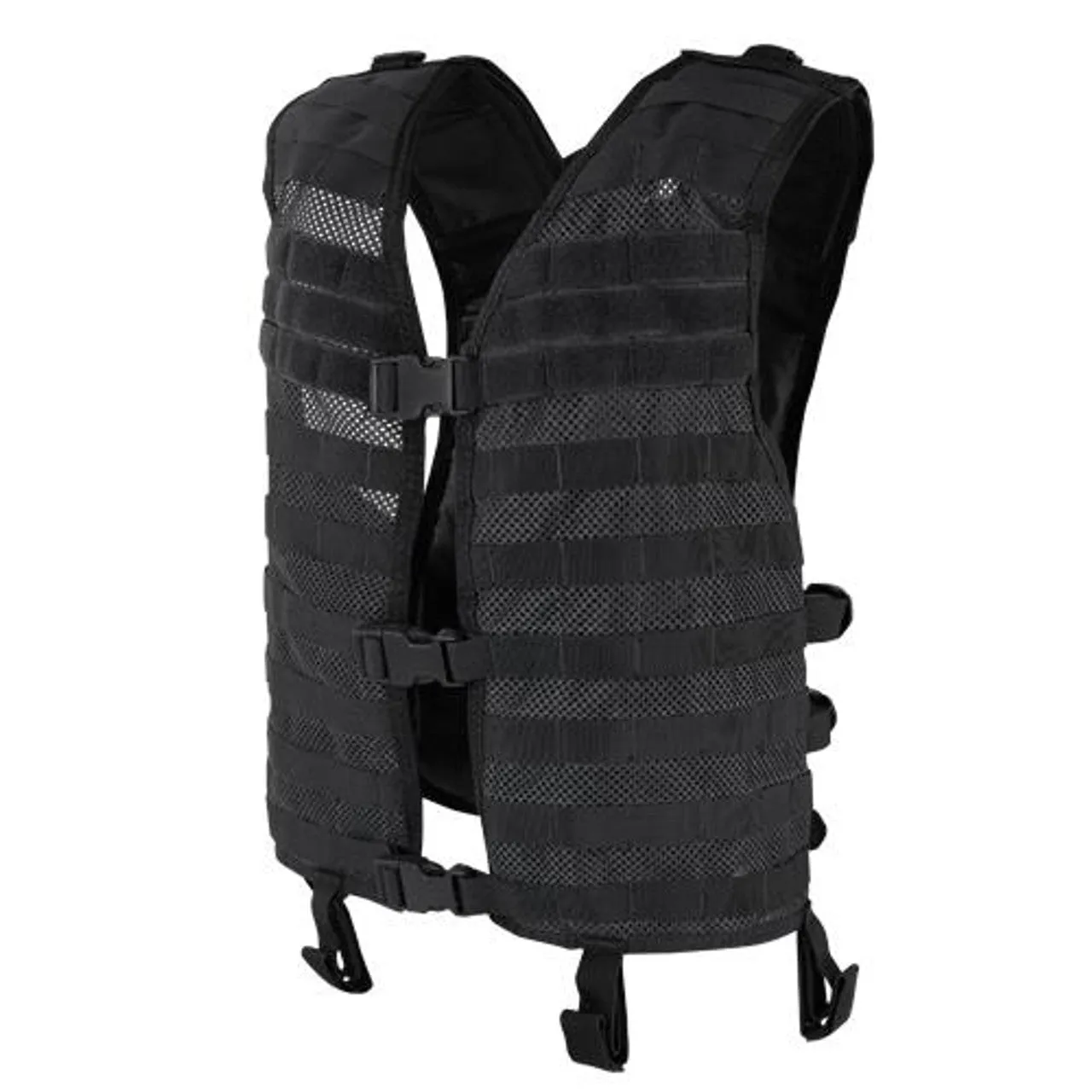 Condor MOLLE Mesh Hydration Tactical Vest – Black, MOLLE-Compatible Tactical Hydration Vest