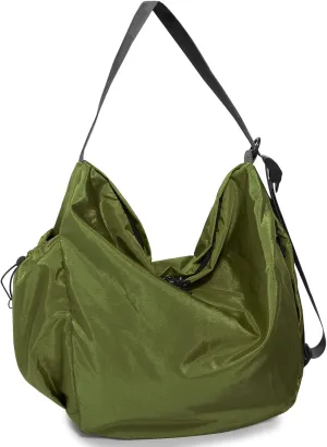 CONTAIL 18L Nylon Daily Shoulder Bag,Water-Resistant Crossbody Bag with Removable Insulated Beverage Holder