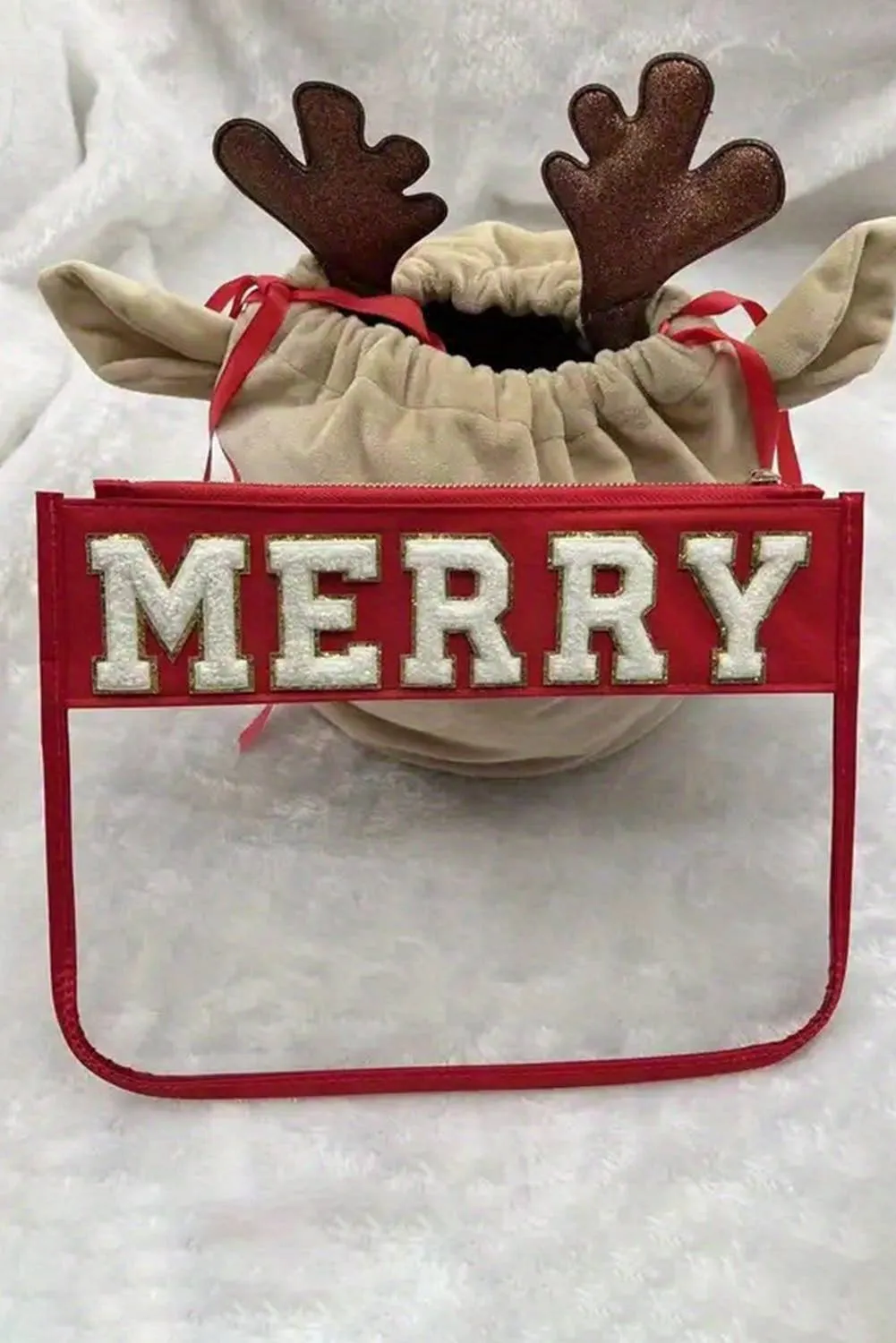 Contrast Trim Clear Makeup Bag 2033