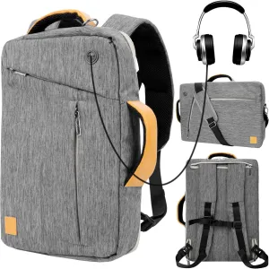 Convertible Laptop Shoulder Bag 13 14 15 15.6 17.3 Inch for Men Women Business Travel