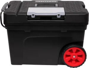 CRAFTSMAN Rolling Tool Box with Wheels, Includes Organizers and Trays, Heavy Duty Plastic, Lockable, 15.2 Inch (CMST33026)