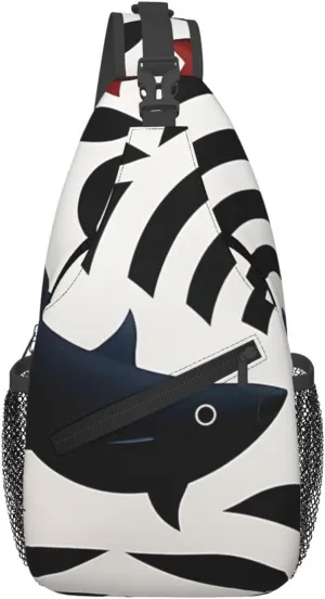 Cross Chest Bag Diagonally Sling Backpack Crossbody Shoulder Bag Extremely delicate Atlantic cod Branches Sling Bag Travel Hiking Daypack