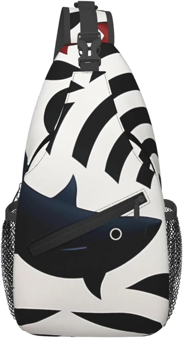 Cross Chest Bag Diagonally Sling Backpack Crossbody Shoulder Bag Extremely delicate Atlantic cod Branches Sling Bag Travel Hiking Daypack