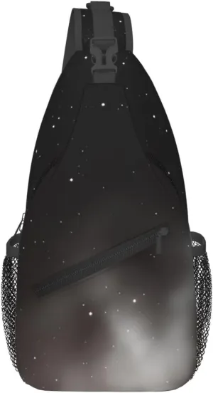 Cross Chest Bag Diagonally Sling Backpack Crossbody Shoulder Bag quiet night Branches Sling Bag Travel Hiking Daypack