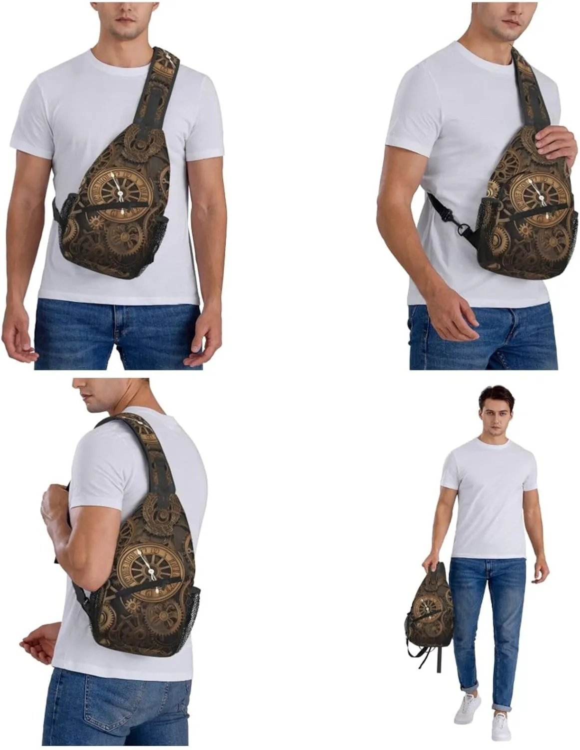 Cross Chest Bag Diagonally Sling Backpack Crossbody Shoulder Bag Surfboard Sling Bag Travel Hiking Daypack