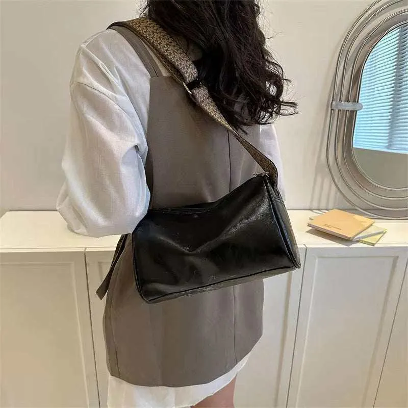 Crossbody bag Vintage Leather Boston Women Small