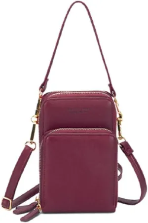 Crossbody Bags for Women Leather Shoulder Bag Cell Phone Small Wallet Purse