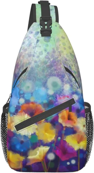 Crossbody Sling Backpack Sling Bag Chest Bag Shoulder Bag Travel Hiking Daypack For Men Women-Summer Vacation Scene