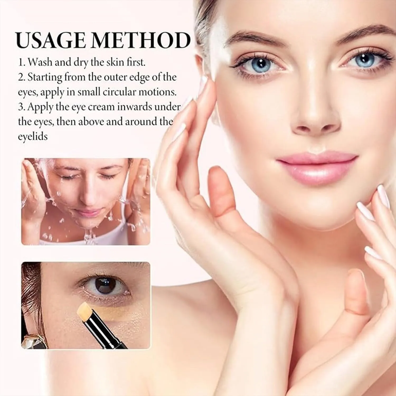 Cumabalm for Eye Bags, Cumabalm for Eyes, Eye Cream, Eyes Bag Reducer Balm,Deep Moisturizing Hydrating and Firming, for People Who Stay up Late (3pcs, M)