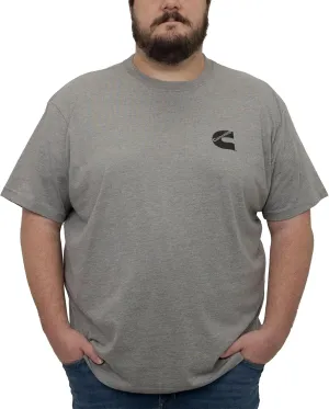 Cummins Gray Cotton Blend Short Sleeve Tagless T-Shirt