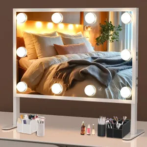 Curling Iron and Makeup Mirror with Lights