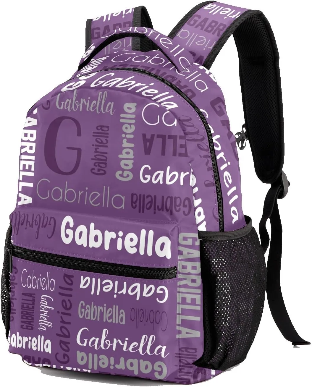 Custom Backpack Personalized Bookbag with Name for Elementary Girls Boys, Waterproof Customize School Book Bag, Unique Back Pack Customized Gift for Kids Back to School, 1 Pack
