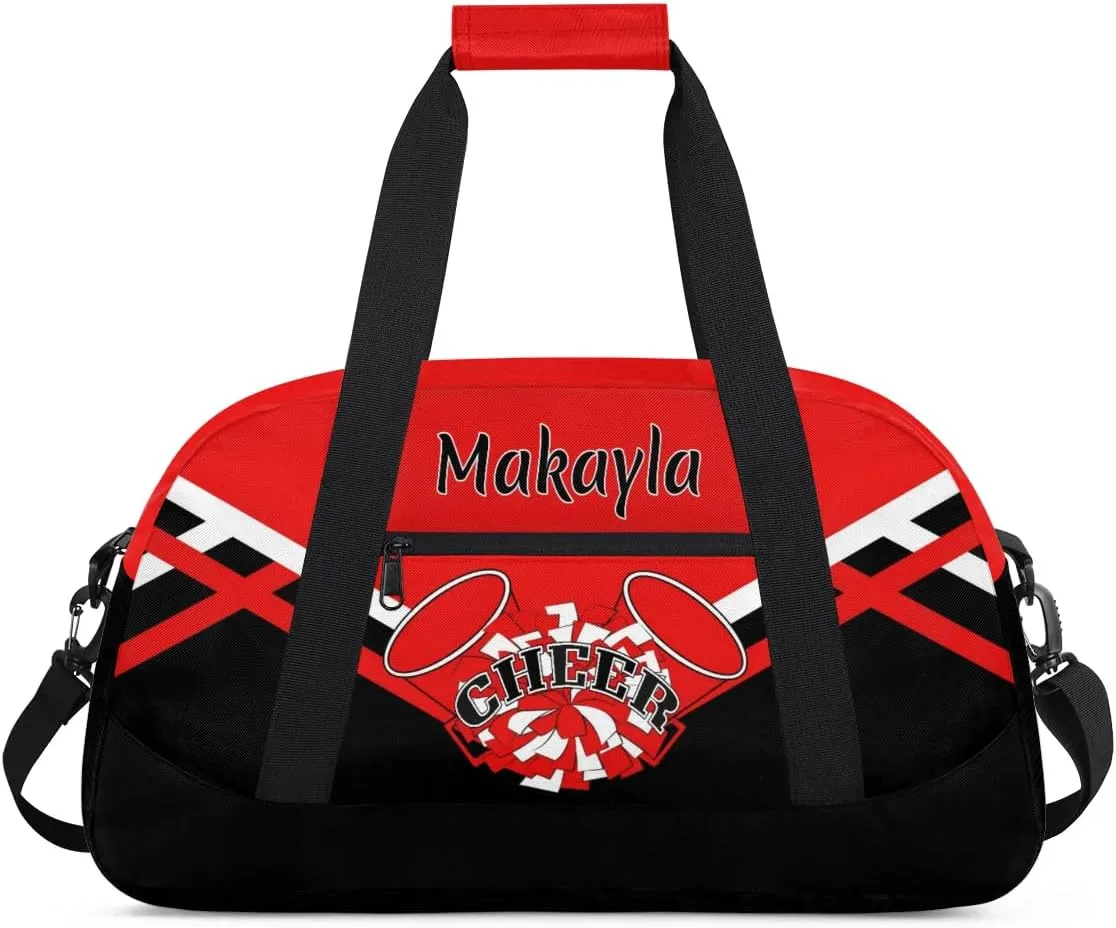 Custom Cheer Duffle Bags with Name and Team Name Personalized Cheerleader Bag Dance Bag for Girls Weekend Travel Bag