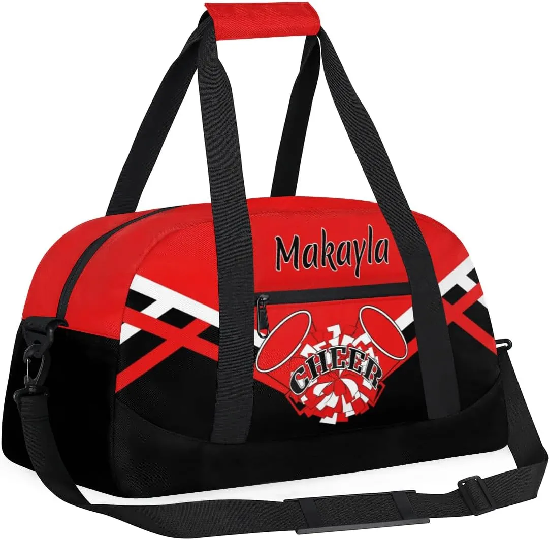 Custom Cheer Duffle Bags with Name and Team Name Personalized Cheerleader Bag Dance Bag for Girls Weekend Travel Bag