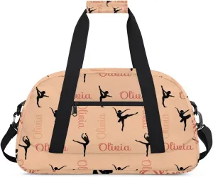 Custom Dance Bag for Girls, Overnight Duffel Bags Cheerleader for Kids Personalized Sport Gym Bag, Gymnastics Duffel Bag with Names - Dance