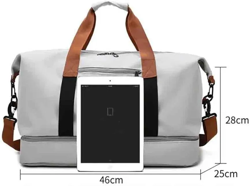 custom duffle gym bag for women travel deodorizer personalized gift print photo/TEXT/logo (Pink)