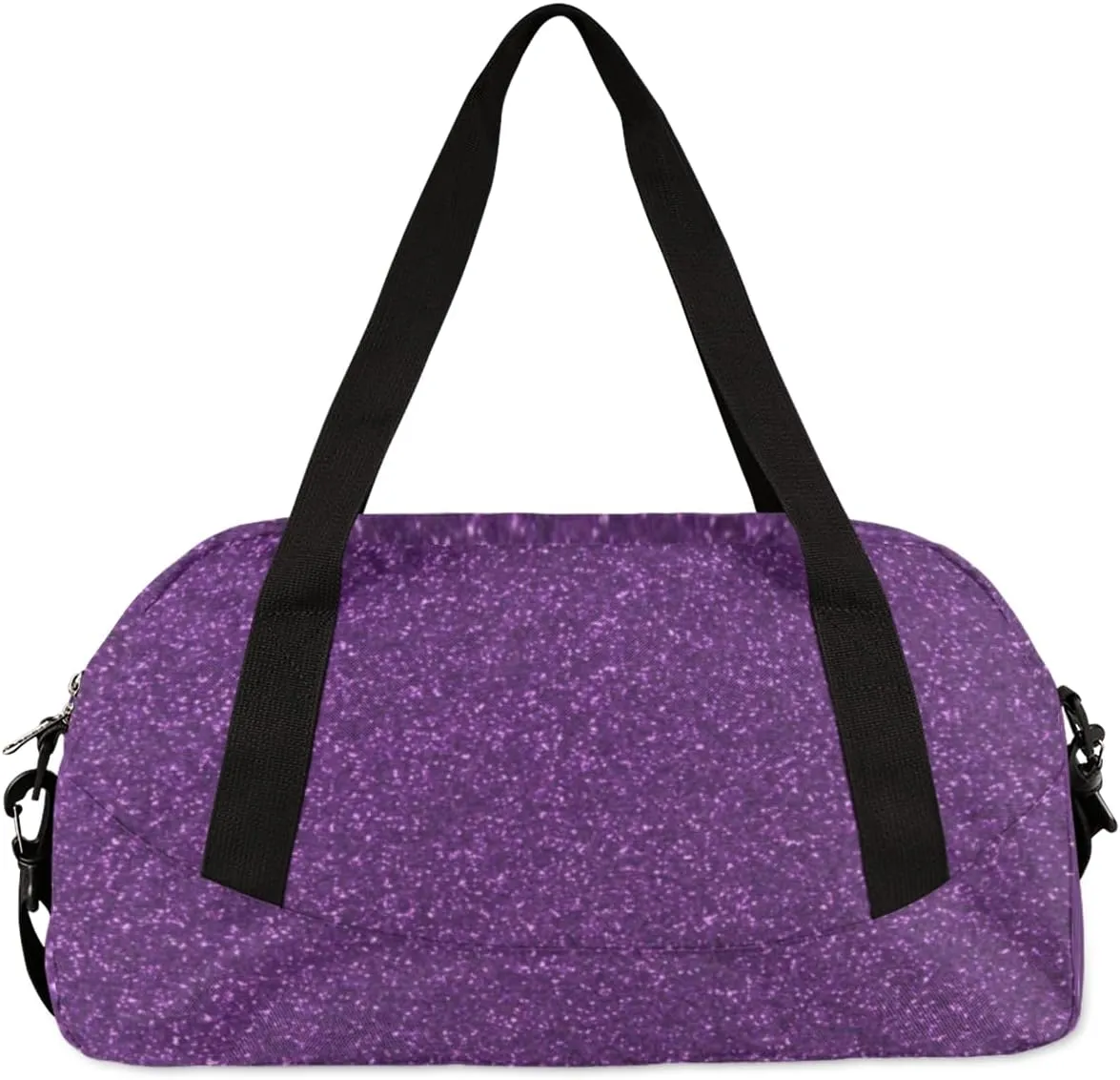 Custom Kids Duffel Overnight Bag Personalized Dance Bag Travel Duffel Bag for Girls Boys Customized Kids Gifts- Cute Purple Dance