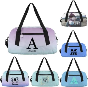 Custom Kids Duffel Overnight Bag Personalized Your Name or Text Kids Duffel Bag for Girls Boys Customized Kids Gifts