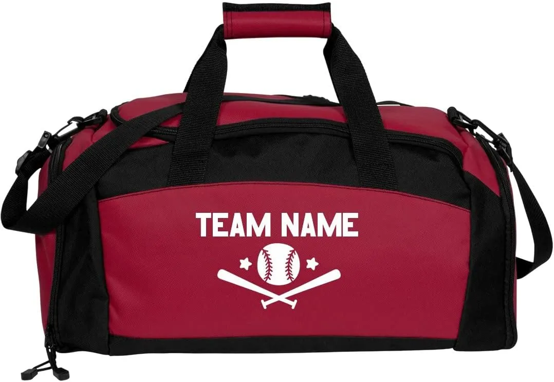 Custom Team Baseball Duffel: Gym Duffel Bag