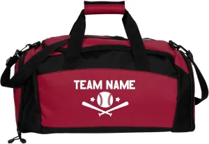 Custom Team Baseball Duffel: Gym Duffel Bag