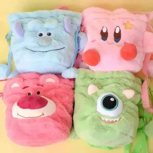 Cute Disney Characters Plush Tote Bags