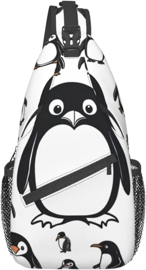 Cute Rabbits Shoulder Bag Crossbody Backpack Chest Bag Lightweight Sling Daypackstravel Hiking Cycling For Men Women