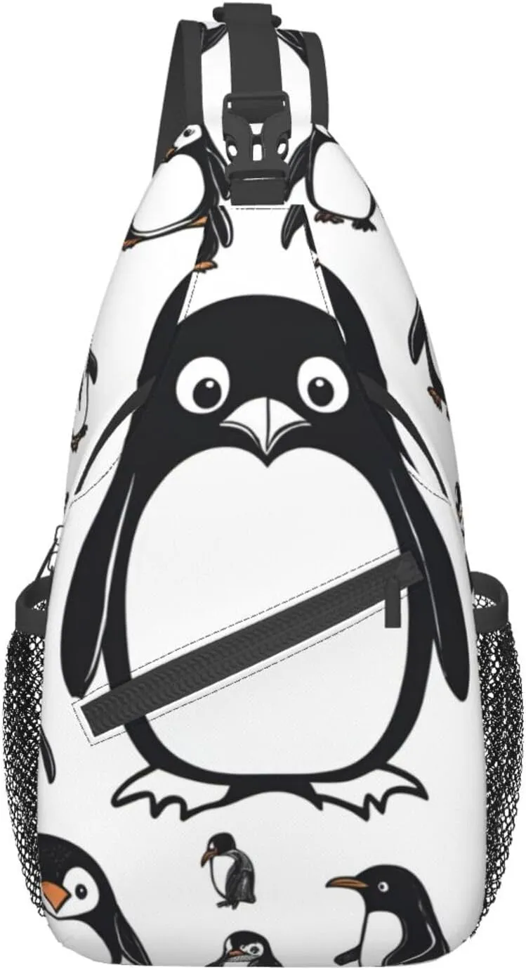 Cute Rabbits Shoulder Bag Crossbody Backpack Chest Bag Lightweight Sling Daypackstravel Hiking Cycling For Men Women