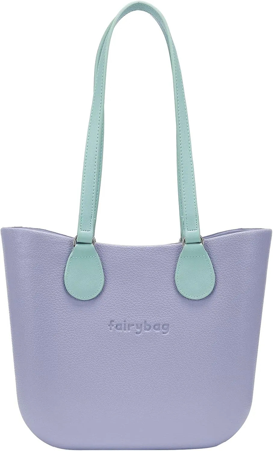 Cute Rubber Tote Bag for Women, Small EVA Foam Handbag with Zipper Organizer Insert for Work Beach Travel Pool