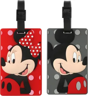 Cute Silicone Luggage Tags, Bag Tag Travel ID Labels Tag for Baggage Suitcases Bags (Cute Cartoon)