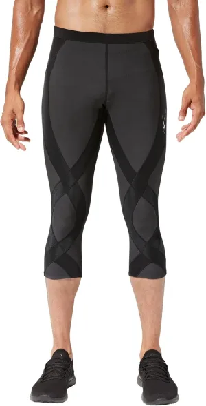 CW-X Men's Endurance Generator Insulator Joint and Muscle Support 3/4 Compression Tight, Base Layer Capri Pants for Skiing