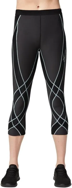 CW-X Women's Endurance Generator Insulator Joint and Muscle Support 3/4 Compression Tight, Base Layer Capri for Skiing