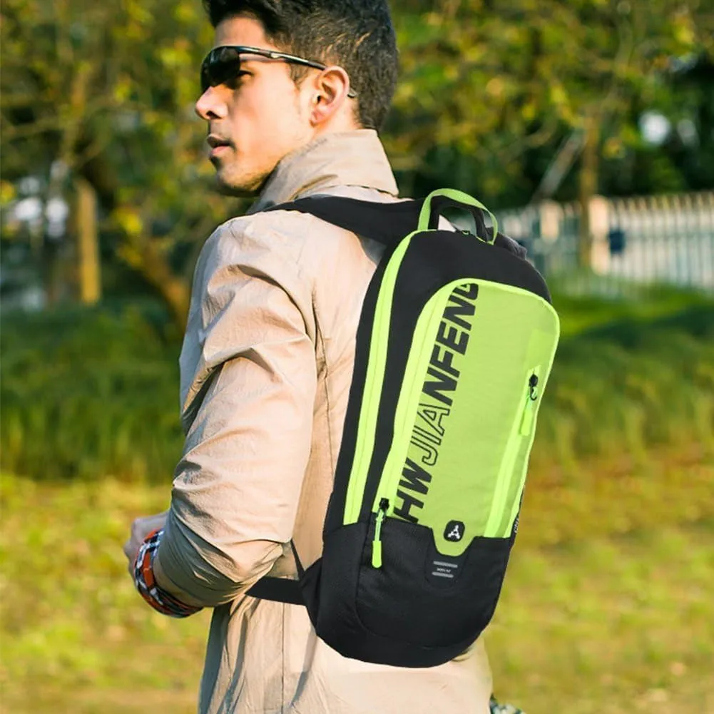 Cycling Backpack, 10L Bicycle Backpack Waterproof Breathable Bag for Outdoor Travel Hiking Climbing Biking Running Skiing (Green.)