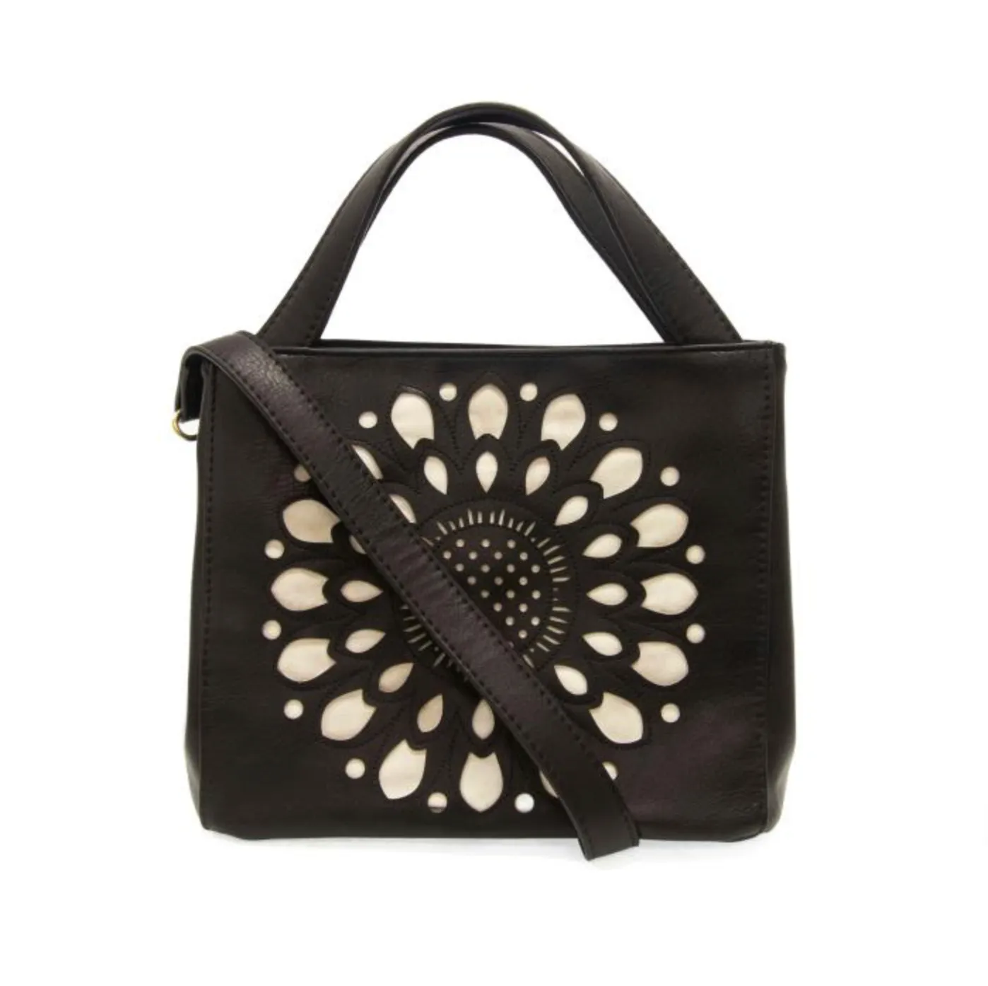 Daisy Satchel Tote - Black