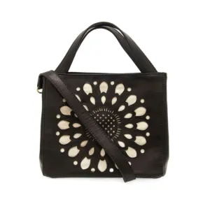 Daisy Satchel Tote - Black