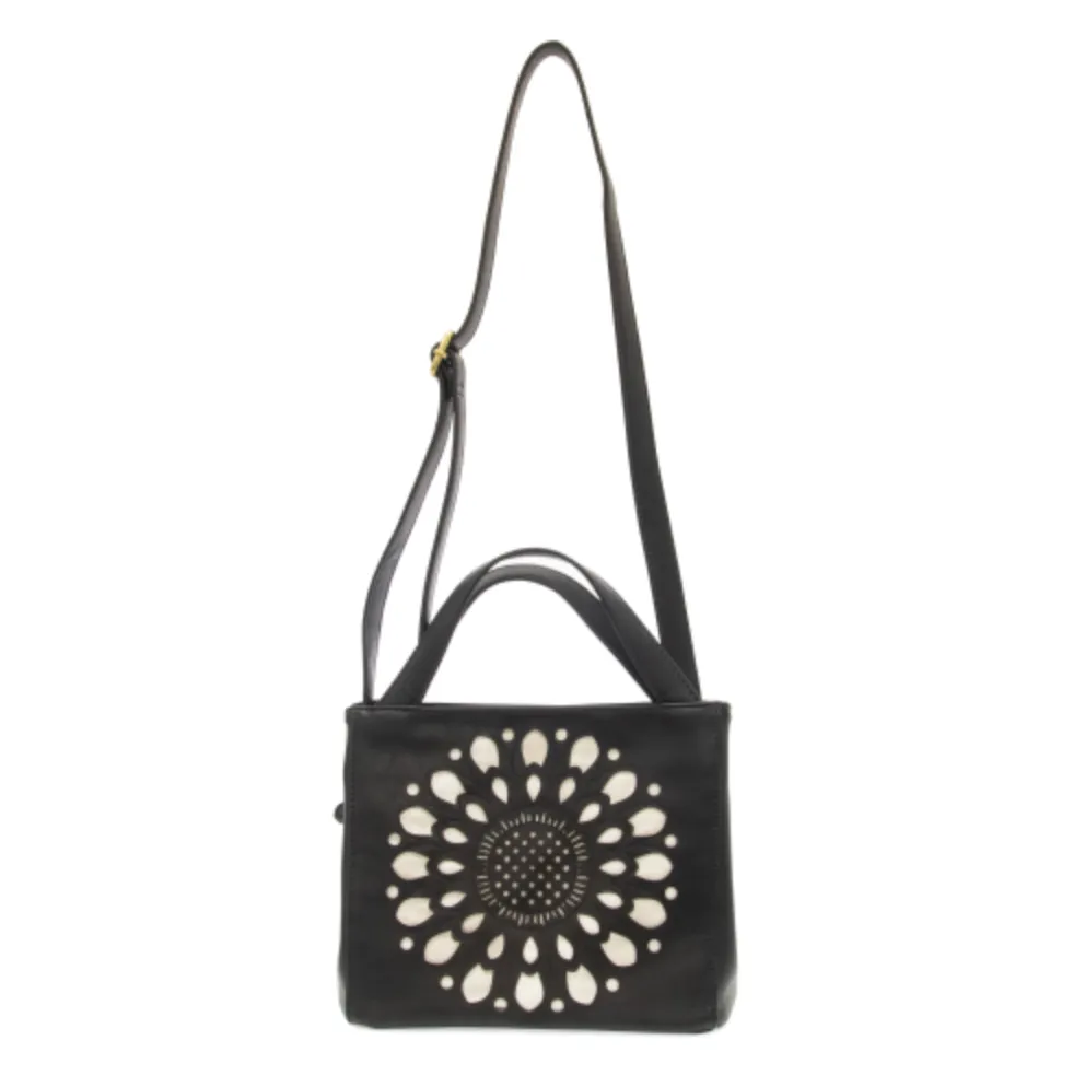 Daisy Satchel Tote - Black