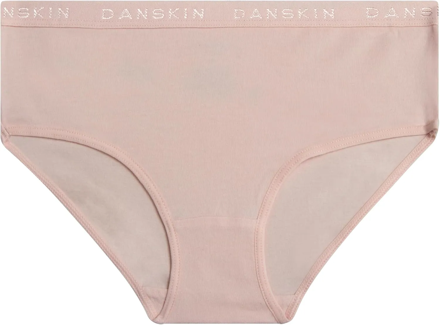 Danskin Girls' Hipster Briefs - 10 Pack Stretch Cotton Hipster Panties - Tag Free Comfy Ultrasoft Underwear for Girls' (4-12)