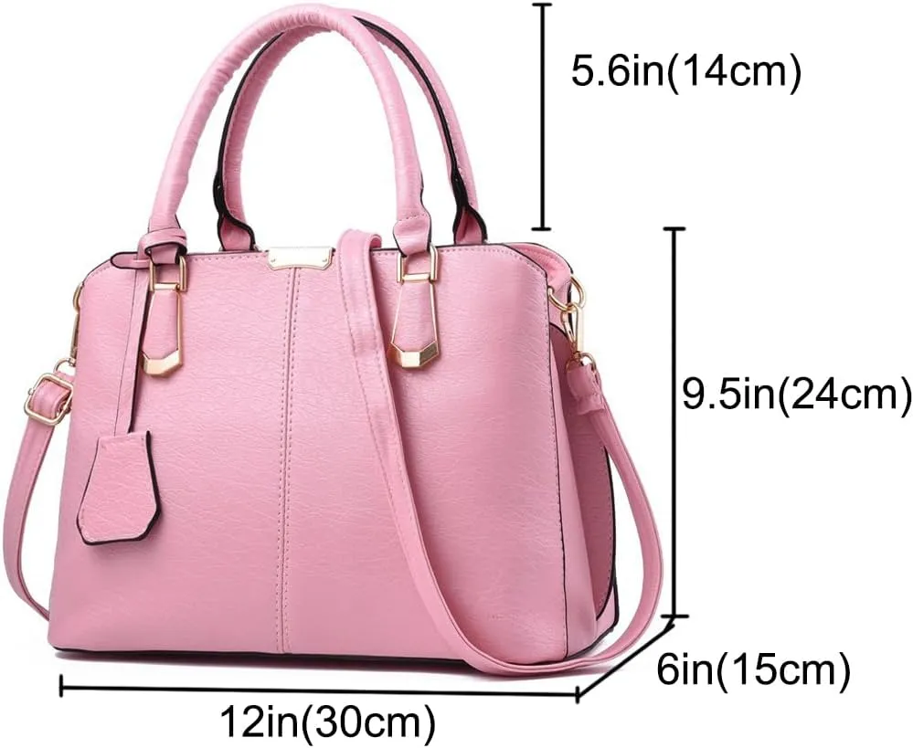 Dayfine Top Handle Handbag for Women PU Leather Satchel Bag Tote Bag Ladies Shoulder-Bag Crossbody Bag