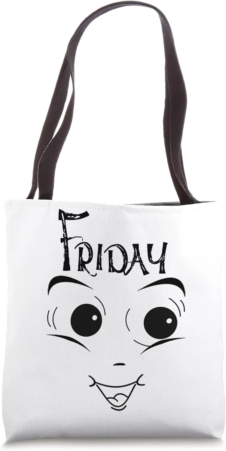 DAYS of the WEEK Tshirt 'FRIDAY' Distressed Funny Weekend Tote Bag