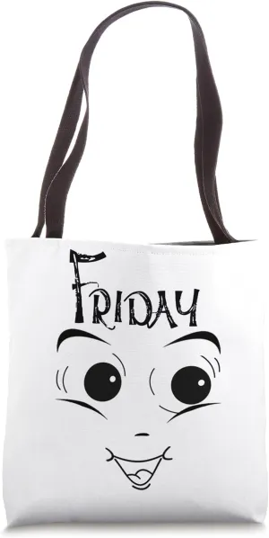 DAYS of the WEEK Tshirt 'FRIDAY' Distressed Funny Weekend Tote Bag