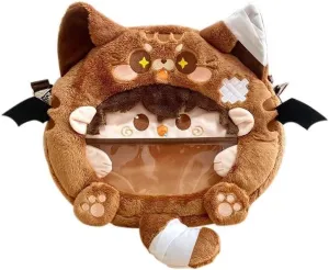 Dazai Osamu Nakahara Chuuya Ita Bag Anime Character Cute Backpack Clear Crossbody Shoulder Bag Pin Display Bag, Dazai Osamu2, Medium