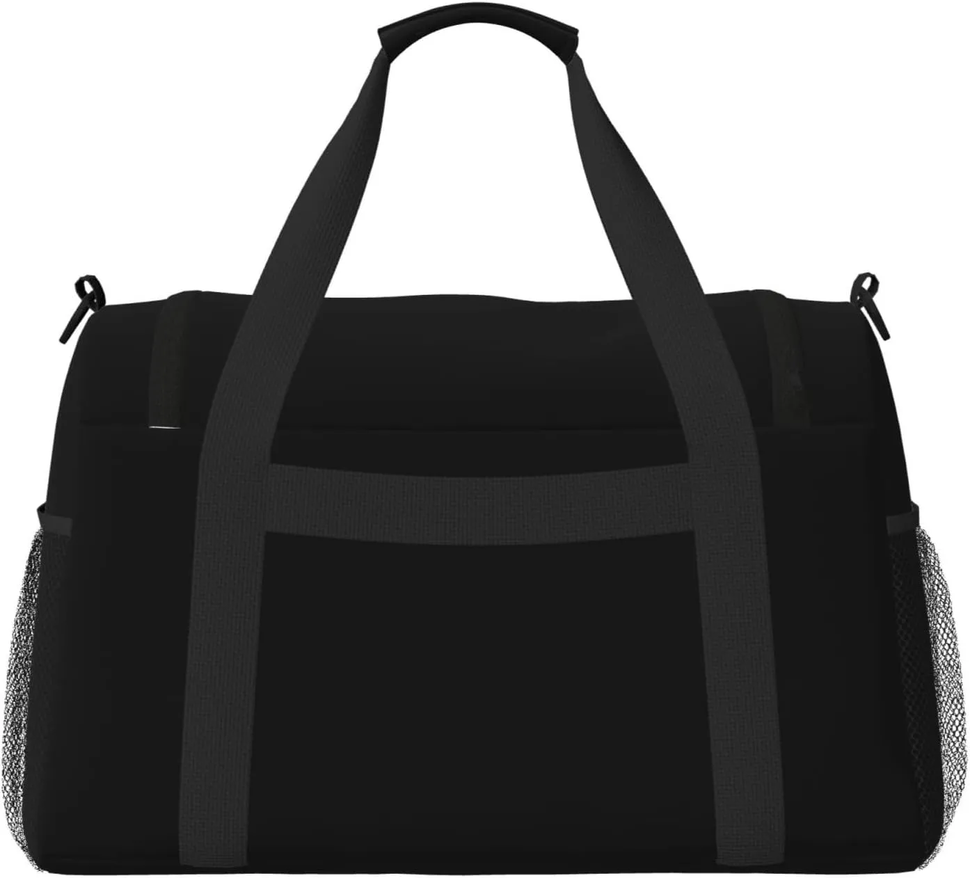 Dczosily Hand Travel Bag,Custom Design Text/Picture,Waterproof Weekender Gym Bag for Women, Large Storage Duffle Bag with Zippers and Handles, Foldable Duffle Bag (Black)