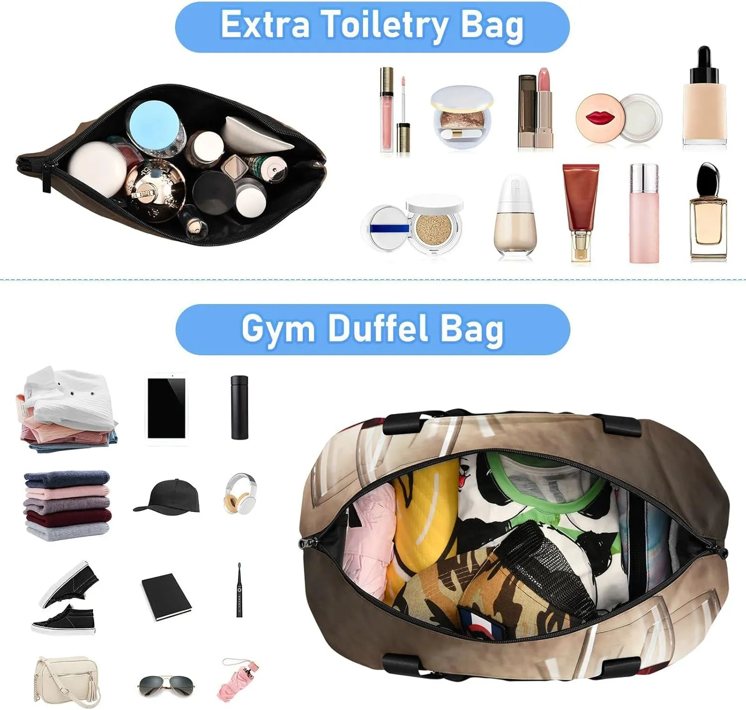 Decanter with Red Wine and Glass Ancient Background Gym Duffel Bag, Polyester Travel Weekender Luggage Handbag with Waterproof Pocket for Wet Items, Unisex Foldable Tote for Sports