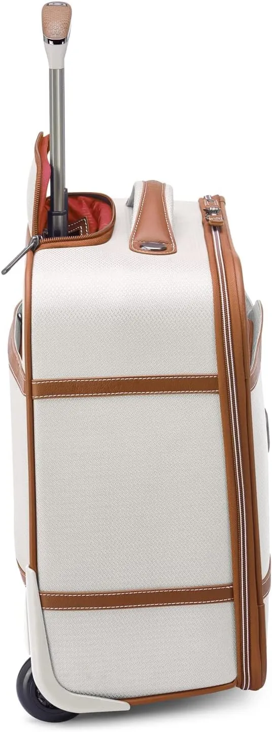 DELSEY PARIS Chatelet 2.0 Softside Luggage Under-Seater with 2 Wheels, Angora, Carry on 16 Inch