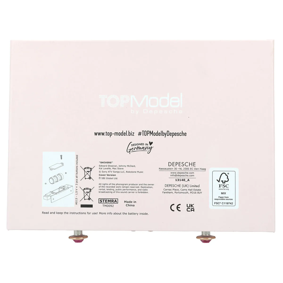 Depesche Topmodel Big Jewellery Box with Code and Sound