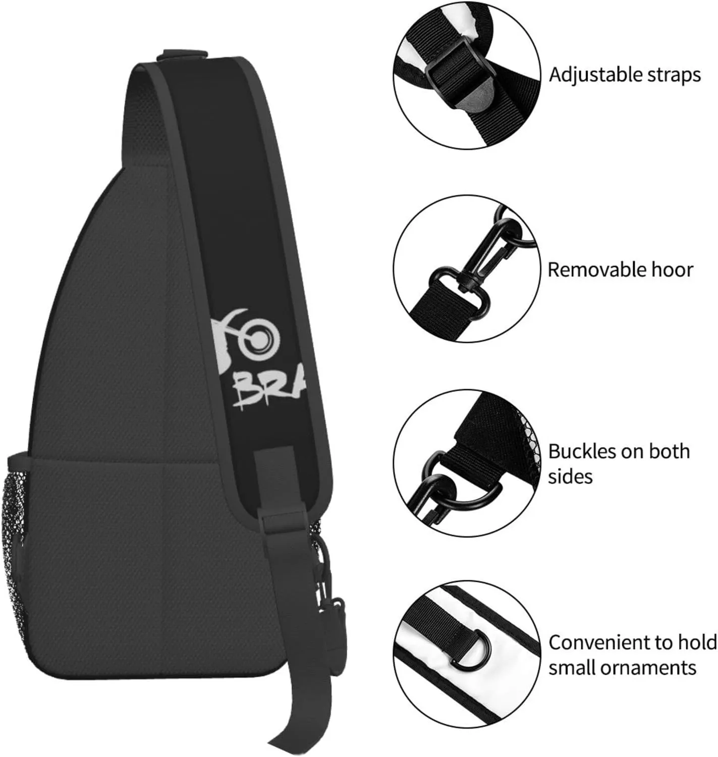 Dirt Bike Sling Backpack Shoulder Chest Bag For Men Women Hiking Travel Crossbody Daypack