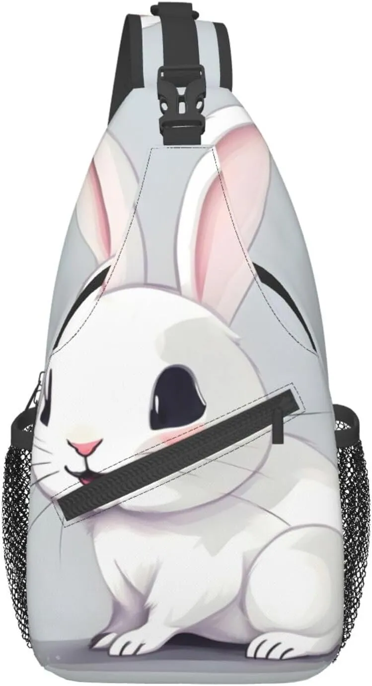 Dog Breed Unisex Crossbody Backpack Travel Hiking Casual Chest Bags Lightweight Fashion