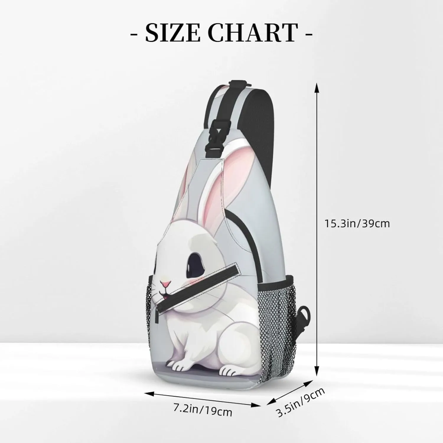 Dog Breed Unisex Crossbody Backpack Travel Hiking Casual Chest Bags Lightweight Fashion