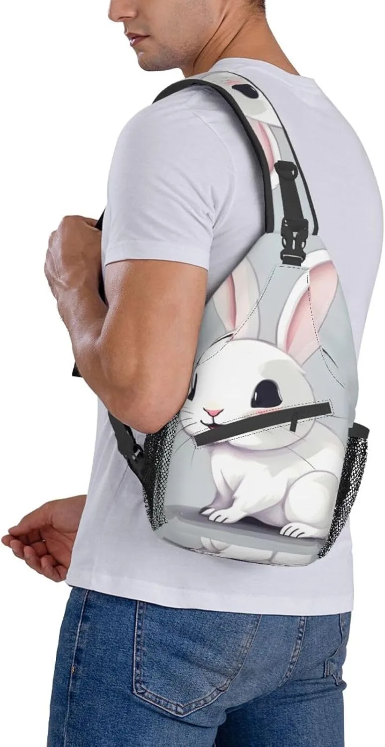 Dog Breed Unisex Crossbody Backpack Travel Hiking Casual Chest Bags Lightweight Fashion