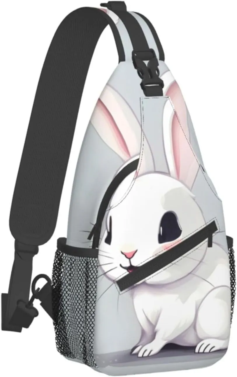 Dog Breed Unisex Crossbody Backpack Travel Hiking Casual Chest Bags Lightweight Fashion
