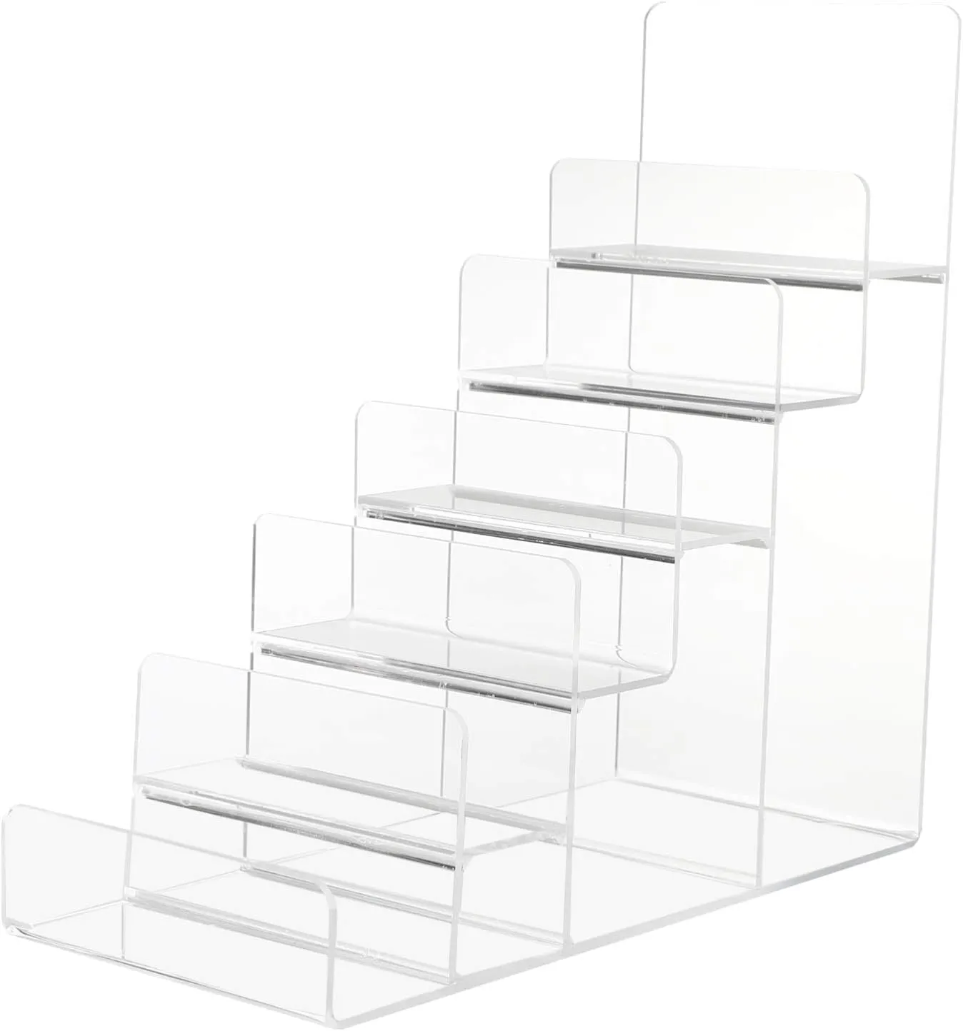 DOITOOL 6- Tier Acrylic Wallet Display Stand Holder, Clear Handbag Purse Display Stand Jewelry Display Riser Purse Handbag Organizer